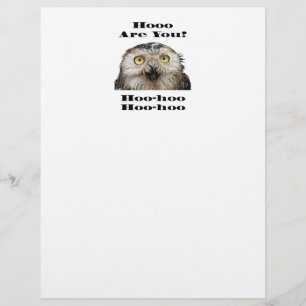 Papier Comment Es-Tu ? Owl Qui Êtes-Vous ?