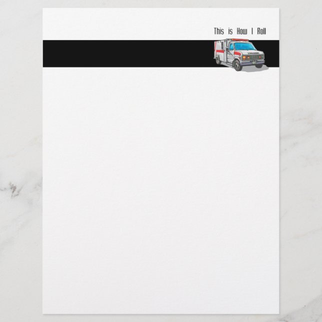 Papier Comment je lance l'ambulance (Devant)