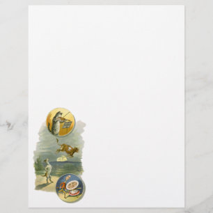 Papier Comptine vintage de Mère l'Oie Hey Diddle
