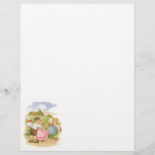Papier Comptines de Mère l'Oie Georgie Porgie vintage