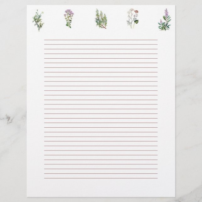 Papier Conception d'herbes (Devant)