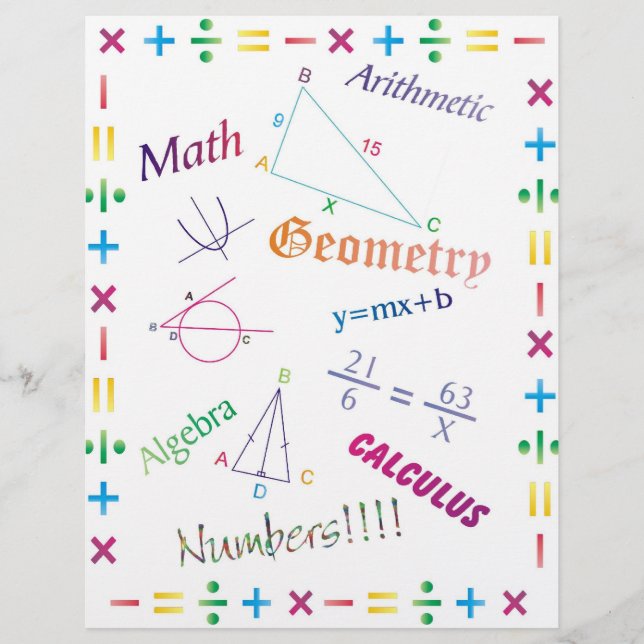 Papier Conception mathématique (Devant)