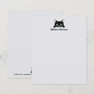 Papier Conception minimaliste de chaton mignon - CHAT 1