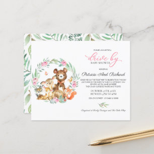 Papier Conduite Woodland Par Baby shower Budget Invitatio