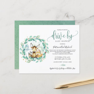 Papier Conduite Woodland Par Baby shower Budget Invitatio