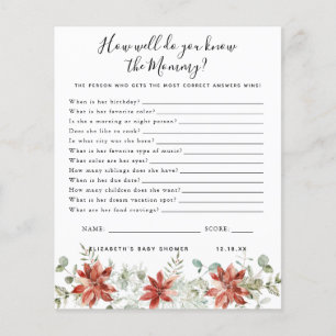 Papier Connais La Maman Jeu Baby shower