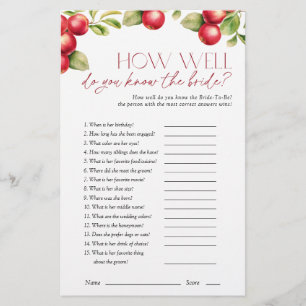 Papier Connaissez-Vous Le Jeu De Fête des mariées Pomme M