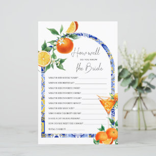 Papier Connaissez-Vous Le Jeu Méditerranéen Bride Spritz