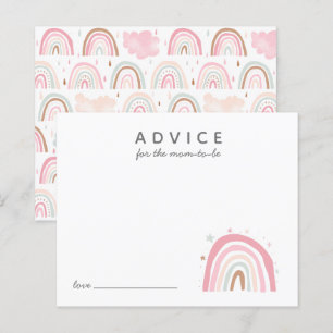 Papier Conseil arc-en-ciel rose mignon pour maman Card
