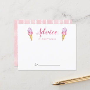 Papier Conseil Crème de glace rose pour les nouveaux pare