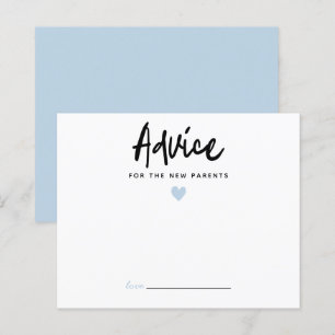 Papier Conseil de coeur bleu moderne pour les nouveaux pa