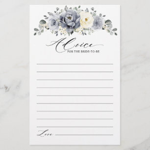 Papier Conseil de Fête des mariées d'hiver Silver Grey