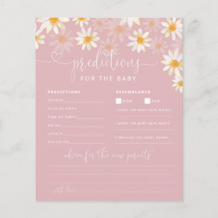 Papier Conseil Élégant des Baby showers Fleur sauvage