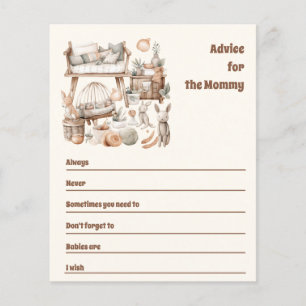 Papier Conseil pour le baby shower maman