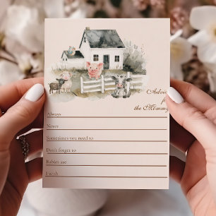 Papier Conseil pour le baby shower maman