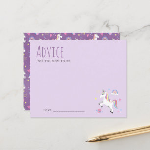 Papier Conseil Pour Maman D'Être Violet Baby shower Unico