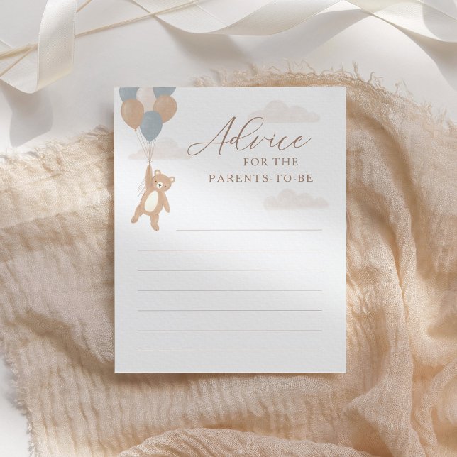 Papier Conseil pour Parents Blue Boy Baby shower Jeu (Créateur téléchargé)