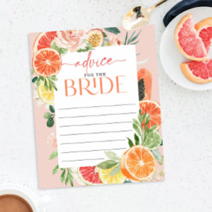 Papier Conseil Tropical Citrus Pour La Mariée