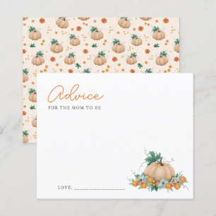 Papier Conseille À Maman D'Être Baby shower Citrouille