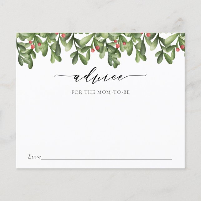 Papier Conseils d'hiver pour les futures mamans (Devant)