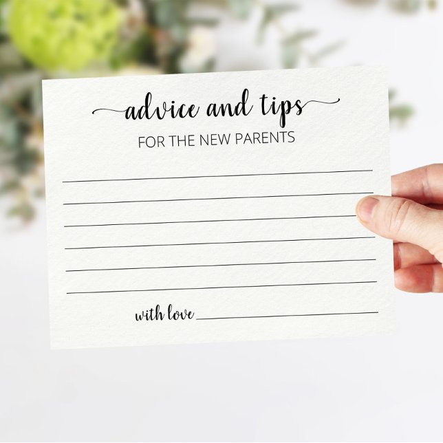 Papier Conseils et conseils pour les nouveaux parents car (Créateur téléchargé)