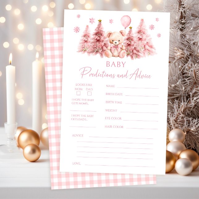 Papier Conseils et Prédictions pour Bébé Ourson en Peluch (Créateur téléchargé)