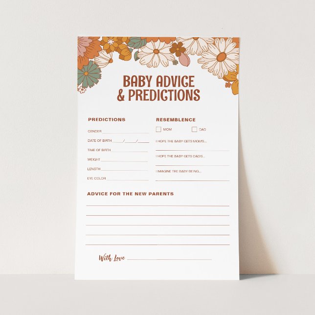 Papier Conseils et prédictions super pour bébé (Créateur téléchargé)