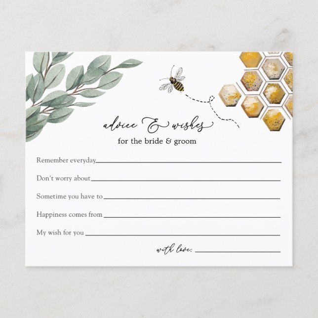 Papier Conseils et souhaits pour la Fête des mariées de m (Devant)