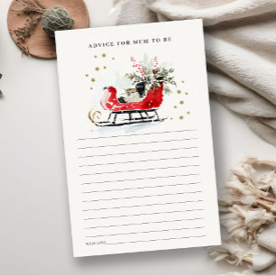 Papier Conseils pour la future maman pour un Noël hiverna
