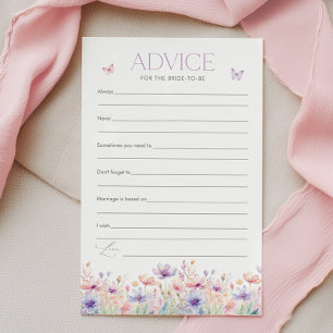 Papier Conseils pour la mariée Jeu de baby shower papillo
