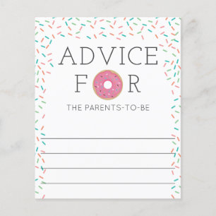 Papier Conseils pour le jeu de Baby shower de Donut Paren