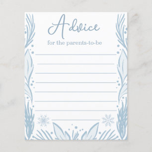 Papier Conseils pour le jeu de Baby shower Parents-to-be