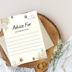 Papier Conseils pour les parents au jeu Baby Shower Bee