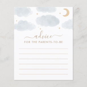 Papier Conseils pour parents Moon and Stars Baby Shower G