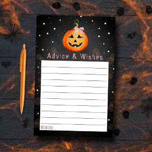 Papier Conseils pour une Baby Shower Little Pumpkin Hallo