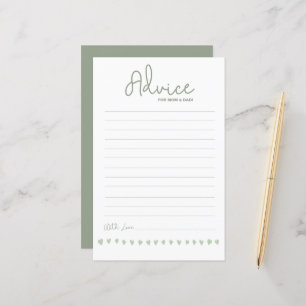 Papier Conseils pour une fête prénatale pour maman et pap