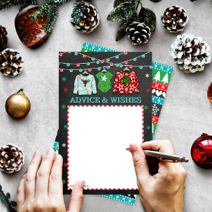 Papier Conseils sur le Baby shower de Noël moche