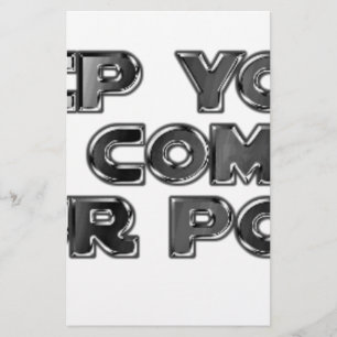 Papier Conserver vos commentaires stupides