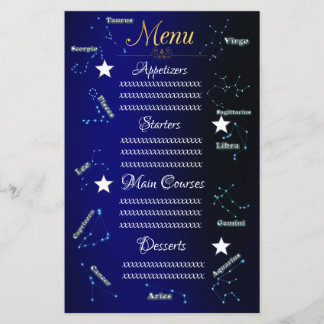 Papier constellations zodiaques