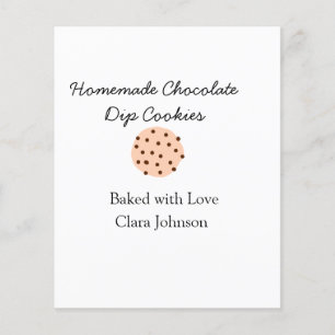 Papier Cookiers faits maison ajouter votre nom de texte j