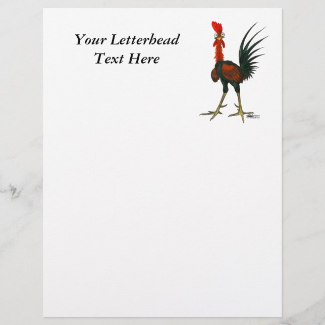 Papier Coq Fou (Devant)