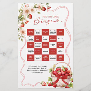 Papier Coquette Berry in Love Bingo Games Card