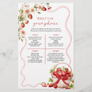 Papier Coquette Berry in Love What's In Your Phone Game