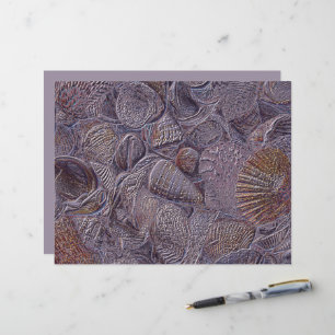 Papier Coquilles marines Plage océanique Design métallisé