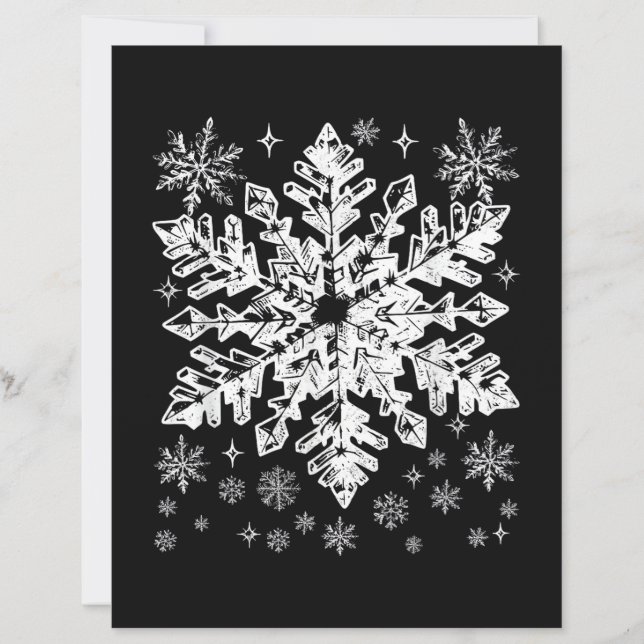 Papier Costume de flocon de neige Hiver Noël Matching Men (Devant)