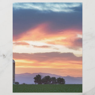 Papier Coucher de soleil des fermiers du Colorado