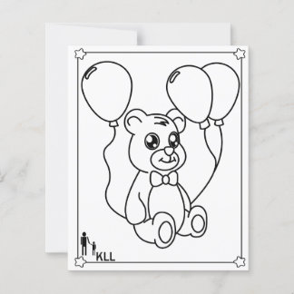 Papier Couleur d'ours en peluche mignonne