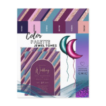 Couleur Palette Bijou Tons Magenta Turquoise Rose 