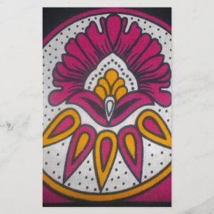 Papier couleurs cool retro vintage africain traditionnel