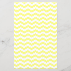 Papier Couleurs jaune clair et blanc Zigzag Chevron Motif